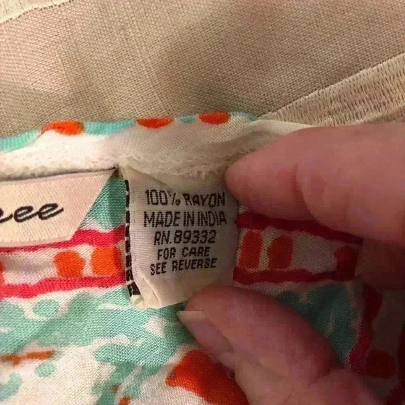 Philigree Womens Large Boho Cottagecorp Scarf MIDI Dress Sleeveless Spaghetti - Picture 4 of 6